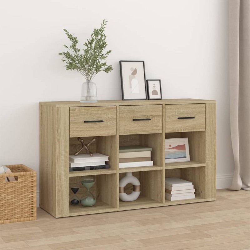 Credenza Rovere Sonoma 100x30x59,5 cm in Legno Multistrato Credenza Rovere Sonoma 100x30x59,5 cm in Legno Multistrato