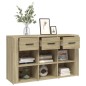Credenza Rovere Sonoma 100x30x59,5 cm in Legno Multistrato Credenza Rovere Sonoma 100x30x59,5 cm in Legno Multistrato