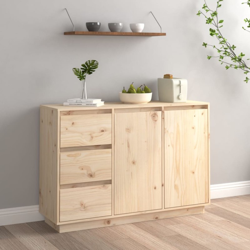Credenza 111x34x75 cm in Legno Massello di Pino Credenza 111x34x75 cm in Legno Massello di Pino