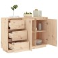 Credenza 111x34x75 cm in Legno Massello di Pino Credenza 111x34x75 cm in Legno Massello di Pino
