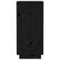 Credenze 2 pz Nere 31,5x34x75 cm in Legno Massello di Pino Credenze 2 pz Nere 31,5x34x75 cm in Legno Massello di Pino