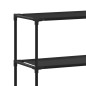 Rastrelliera per Bagno a 2 Livelli Nera 53,5x28x143 cm Ferro Rastrelliera per Bagno a 2 Livelli Nera 53,5x28x143 cm Ferro