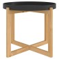 Tavolino Nero 53x53x43,5cm Legno Multistrato e Massello di Pino Tavolino Nero 53x53x43,5cm Legno Multistrato e Massello di Pino