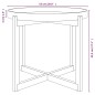 Tavolino Nero 53x53x43,5cm Legno Multistrato e Massello di Pino Tavolino Nero 53x53x43,5cm Legno Multistrato e Massello di Pino