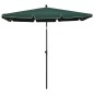 Ombrellone da Giardino con Palo 210x140 cm Verde
