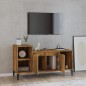 Mobile TV Rovere Fumo 100x35x55 cm in Legno Multistrato Mobile TV Rovere Fumo 100x35x55 cm in Legno Multistrato