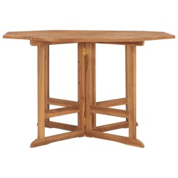 Tavolo da Giardino Pieghevole 110x110x75 cm in Massello di Teak
