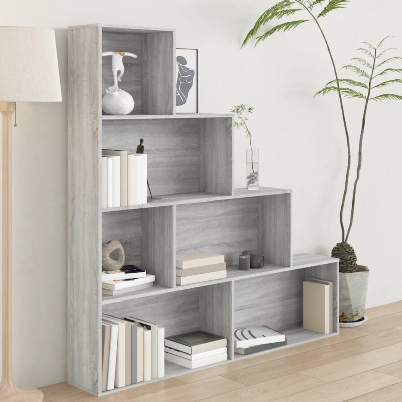 Libreria Grigio Sonoma 155x24x160 cm Libreria Grigio Sonoma 155x24x160 cm