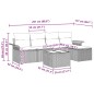 vidaXL Set da Giardino in 6 Pezzi con Cuscini Grigio Chiaro in Polyrattan vidaXL Set da Giardino in 6 Pezzi con Cuscini Grigio Chiaro in Polyrattan