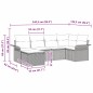 vidaXL Set da giardino in rattan nero con 6 pezzi e cuscini vidaXL Set da giardino in rattan nero con 6 pezzi e cuscini