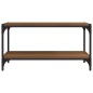 Mobile TV Rovere Marrone 80x33x41cm Legno Multistrato e Acciaio Mobile TV Rovere Marrone 80x33x41cm Legno Multistrato e Acciaio