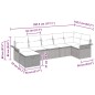 vidaXL Set di divani da giardino a 7 pezzi con cuscini in polyrattan grigio chiaro vidaXL Set di divani da giardino a 7 pezzi con cuscini in polyrattan grigio chiaro