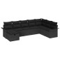 vidaXL Set di divani da giardino da 8 pezzi con cuscini , rattan sintetico nero vidaXL Set di divani da giardino da 8 pezzi con cuscini , rattan sintetico nero