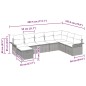 vidaXL Set di divani da giardino da 8 pezzi con cuscini , rattan sintetico nero vidaXL Set di divani da giardino da 8 pezzi con cuscini , rattan sintetico nero