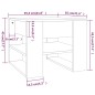 Tavolino Salotto Bianco Lucido 55,5x55x45 cm Legno Multistrato