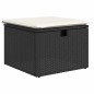 vidaXL Set Divani da Giardino , 5 pezzi con cuscini in rattan sintetico nero vidaXL Set Divani da Giardino , 5 pezzi con cuscini in rattan sintetico nero