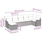 vidaXL Set di divani da giardino 7 pezzi con cuscini in rattan sintetico nero vidaXL Set di divani da giardino 7 pezzi con cuscini in rattan sintetico nero