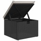 vidaXL Set di divani da giardino in 8 pezzi con cuscini in rattan nero vidaXL Set di divani da giardino in 8 pezzi con cuscini in rattan nero