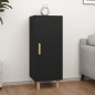 Credenza Nera 34,5x34x90 cm in Legno Multistrato Credenza Nera 34,5x34x90 cm in Legno Multistrato