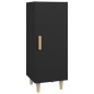 Credenza Nera 34,5x34x90 cm in Legno Multistrato Credenza Nera 34,5x34x90 cm in Legno Multistrato