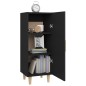Credenza Nera 34,5x34x90 cm in Legno Multistrato Credenza Nera 34,5x34x90 cm in Legno Multistrato