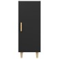 Credenza Nera 34,5x34x90 cm in Legno Multistrato Credenza Nera 34,5x34x90 cm in Legno Multistrato