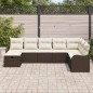 vidaXL Set da giardino di divani da 8 pezzi con cuscini marroni in rattan sintetico vidaXL Set da giardino di divani da 8 pezzi con cuscini marroni in rattan sintetico