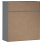 Piano Credenza MOLDE Grigio 90x35x100 cm Legno Massello di Pino Piano Credenza MOLDE Grigio 90x35x100 cm Legno Massello di Pino