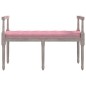Panca Rosa 110x40x70 cm in Velluto Panca Rosa 110x40x70 cm in Velluto