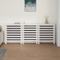 Copertura Termosifone Bianca 210x21x85 cm Legno Massello Pino Copertura Termosifone Bianca 210x21x85 cm Legno Massello Pino