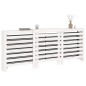 Copertura Termosifone Bianca 210x21x85 cm Legno Massello Pino Copertura Termosifone Bianca 210x21x85 cm Legno Massello Pino
