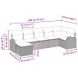 vidaXL Set divano da giardino 7 pezzi con cuscini Grigio Chiaro in Polyrattan vidaXL Set divano da giardino 7 pezzi con cuscini Grigio Chiaro in Polyrattan