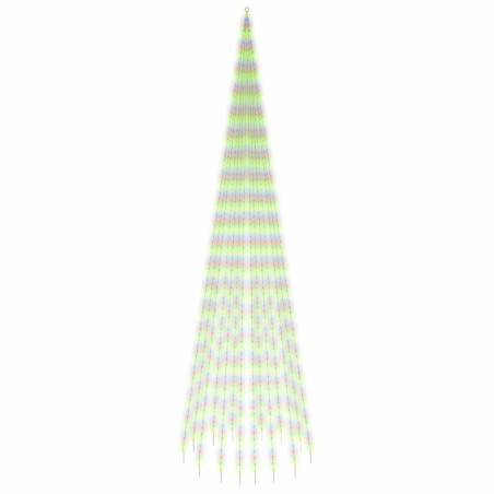 Albero di Natale Pennone Colorato 1134 LED 800 cm