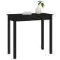 Tavolo Consolle Nero 80x40x75 cm in Legno Massello di Pino Tavolo Consolle Nero 80x40x75 cm in Legno Massello di Pino