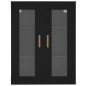 Armadietto Pensile a Parete Nero 69,5x34x90 cm Armadietto Pensile a Parete Nero 69,5x34x90 cm