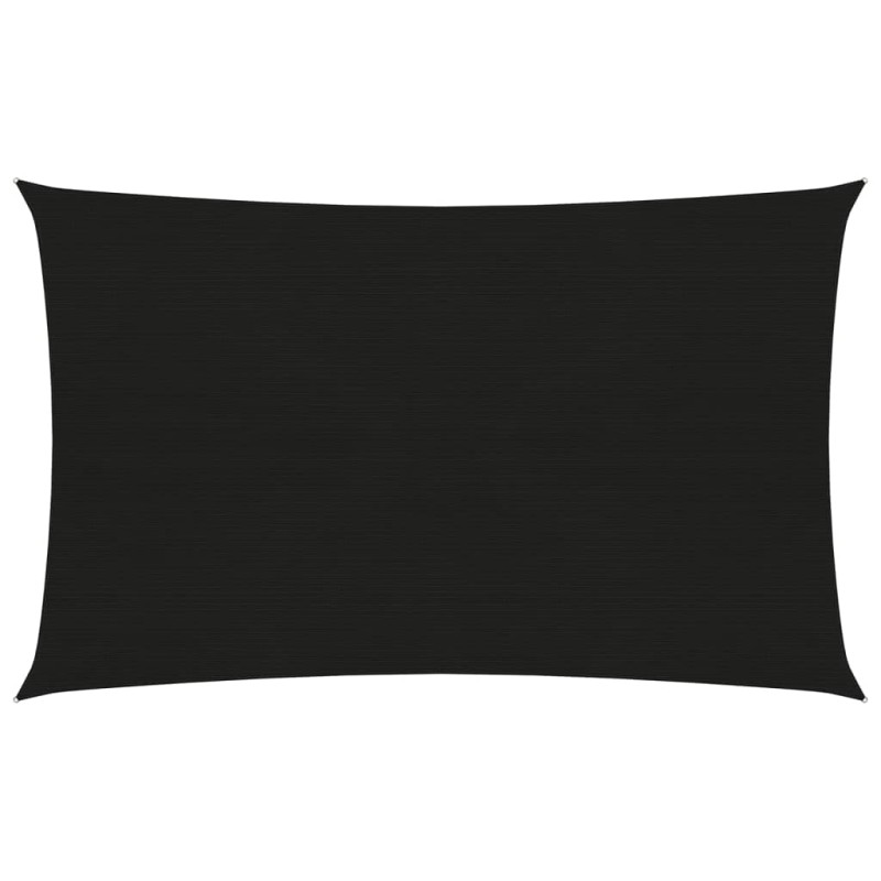 vidaXL Vela Parasole 160 g/m² Nera 2x4 m in HDPE vidaXL Vela Parasole 160 g/m² Nera 2x4 m in HDPE