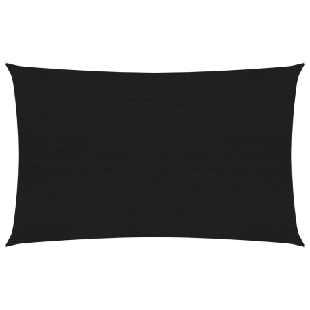 vidaXL Vela Parasole 160 g/m² Nera 2x4 m in HDPE