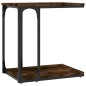 vidaXL Tavolino da Salotto Rovere Fumo 50x35x52 cm Legno Multistrato