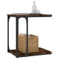 vidaXL Tavolino da Salotto Rovere Fumo 50x35x52 cm Legno Multistrato