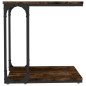 vidaXL Tavolino da Salotto Rovere Fumo 50x35x52 cm Legno Multistrato