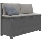 Panca Grigio 110x41x76,5 cm in Legno Massello di Pino Panca Grigio 110x41x76,5 cm in Legno Massello di Pino