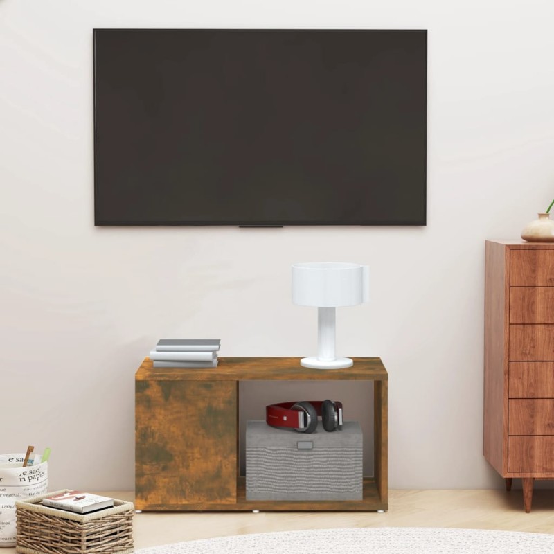 Mobile Porta TV Rovere Fumo 60x24x32 cm in Legno Multistrato Mobile Porta TV Rovere Fumo 60x24x32 cm in Legno Multistrato