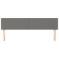 Testiera 2 pz Grigio Scuro 90x5x78/88 cm in Tessuto