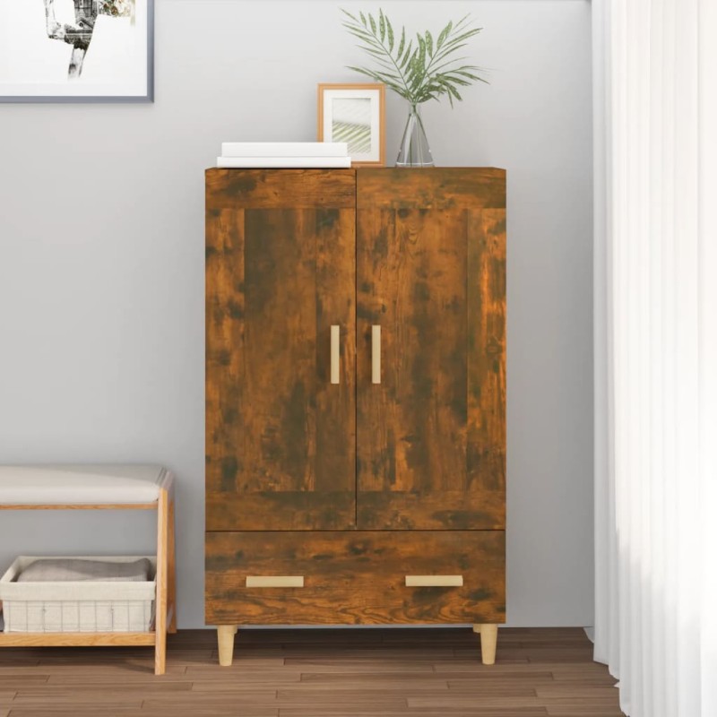 Credenza Rovere Fumo 70x31x115 cm in Legno Multistrato Credenza Rovere Fumo 70x31x115 cm in Legno Multistrato