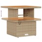 vidaXL Set da Giardino 8 Pezzi con Cuscini Beige in Rattan Polimerico e Acacia