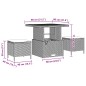 vidaXL Set da Giardino 8 Pezzi con Cuscini Beige in Rattan Polimerico e Acacia