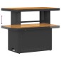 vidaXL Set Divano da Giardino a 8 Pezzi con Cuscini in Rattan Nero e Acacia