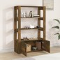 Credenza Rovere Fumo 80x30x119,5 cm in Legno Multistrato Credenza Rovere Fumo 80x30x119,5 cm in Legno Multistrato