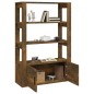 Credenza Rovere Fumo 80x30x119,5 cm in Legno Multistrato Credenza Rovere Fumo 80x30x119,5 cm in Legno Multistrato