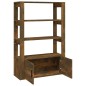 Credenza Rovere Fumo 80x30x119,5 cm in Legno Multistrato Credenza Rovere Fumo 80x30x119,5 cm in Legno Multistrato